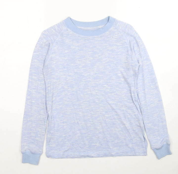 Peacocks Womens Blue Boat Neck Viscose Pullover Jumper Size 6