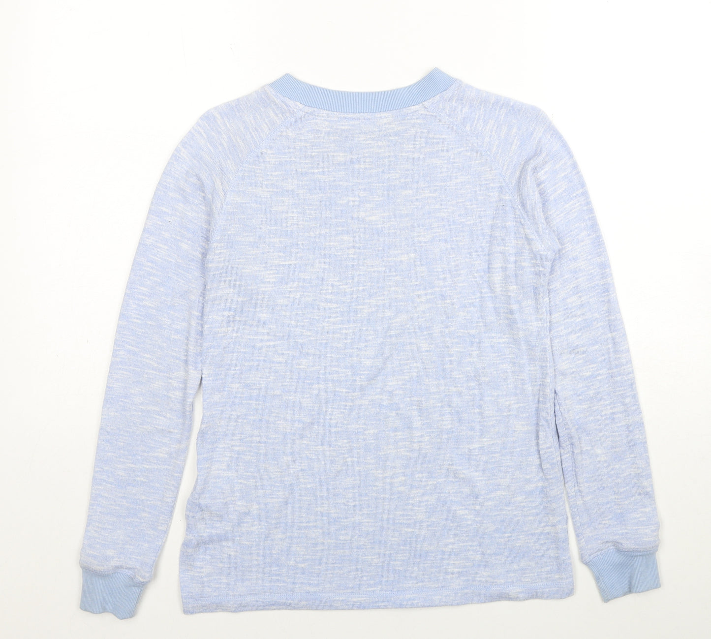 Peacocks Womens Blue Boat Neck Viscose Pullover Jumper Size 6