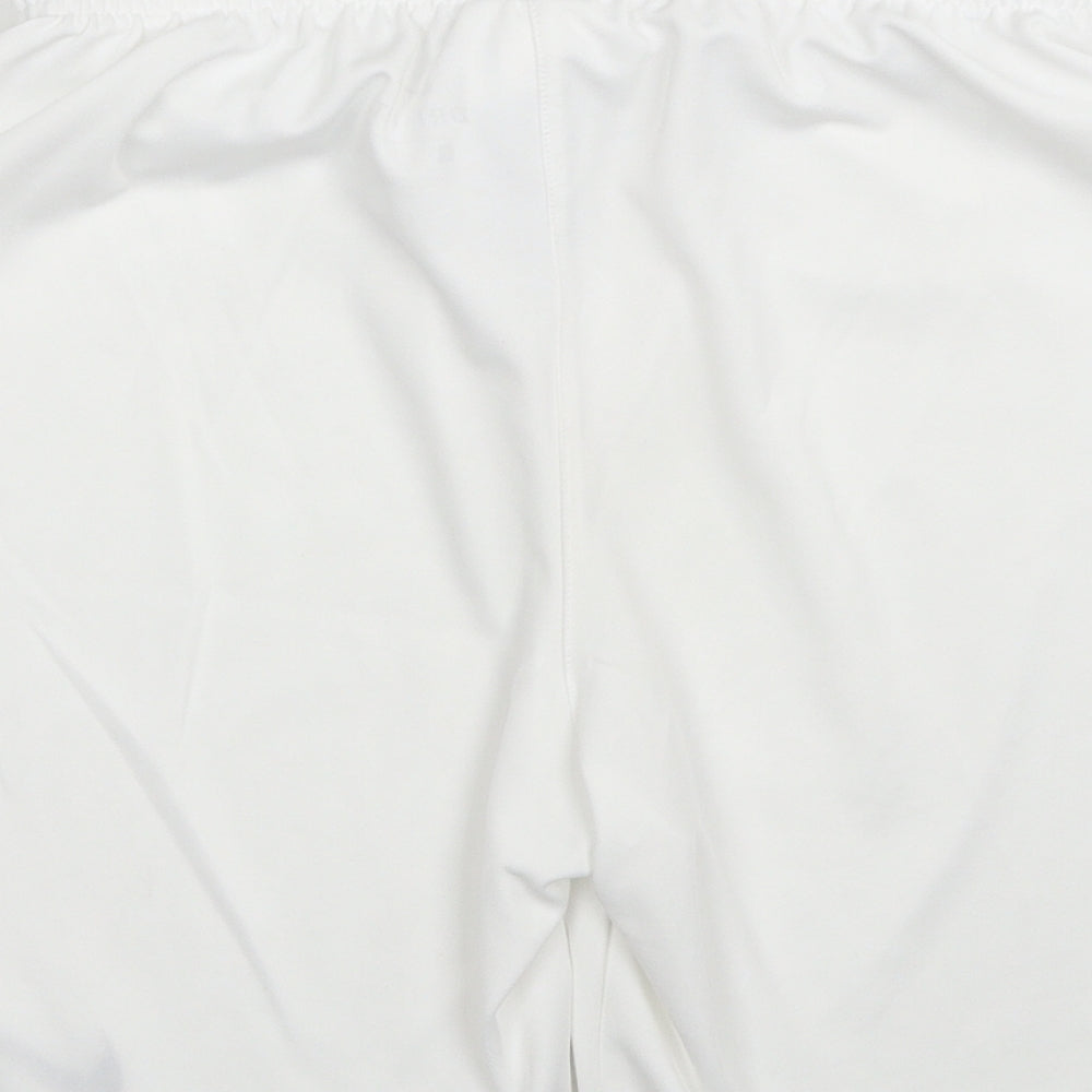 Nike Mens White Polyester Athletic Shorts Size S Regular - Nike Logo