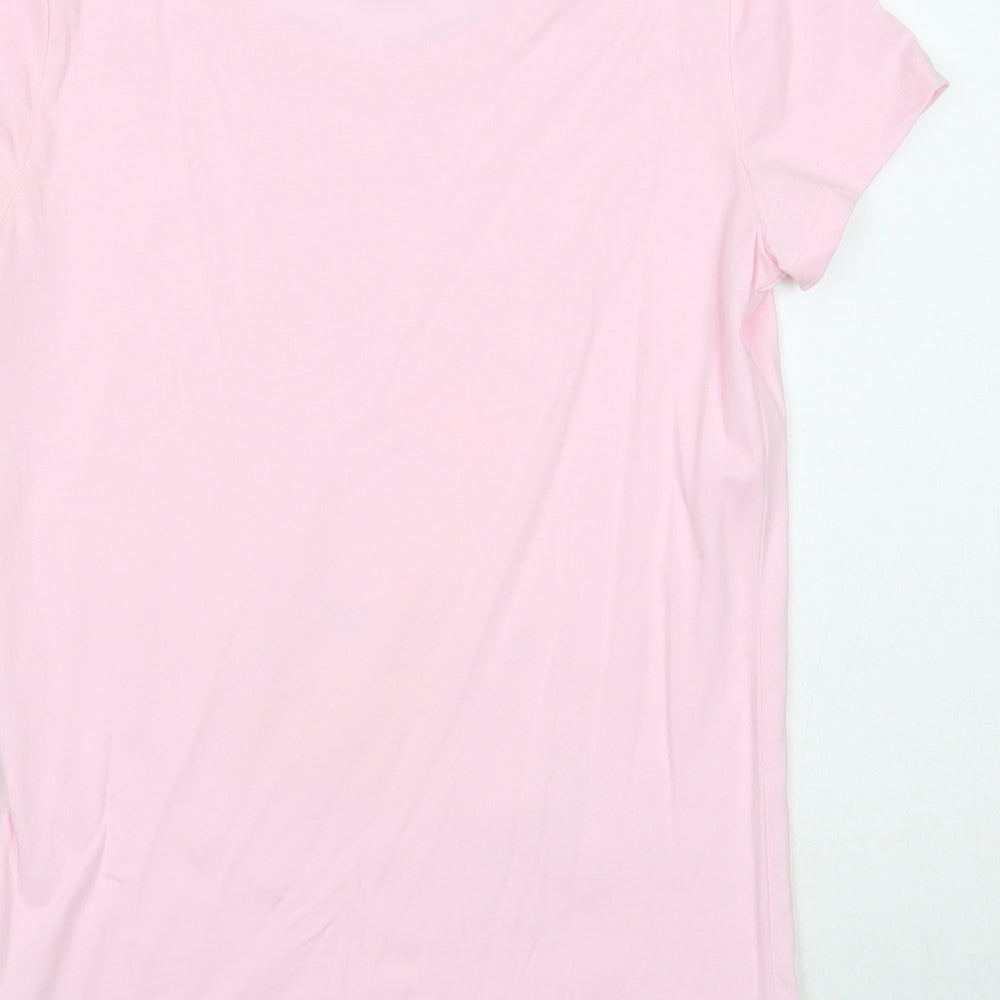 F&F Womens Pink Cotton Basic T-Shirt Size 8 Round Neck - Fabulous Granny Peppa Pig