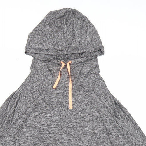 Papaya Womens Grey Polyester Pullover Hoodie Size S Pullover