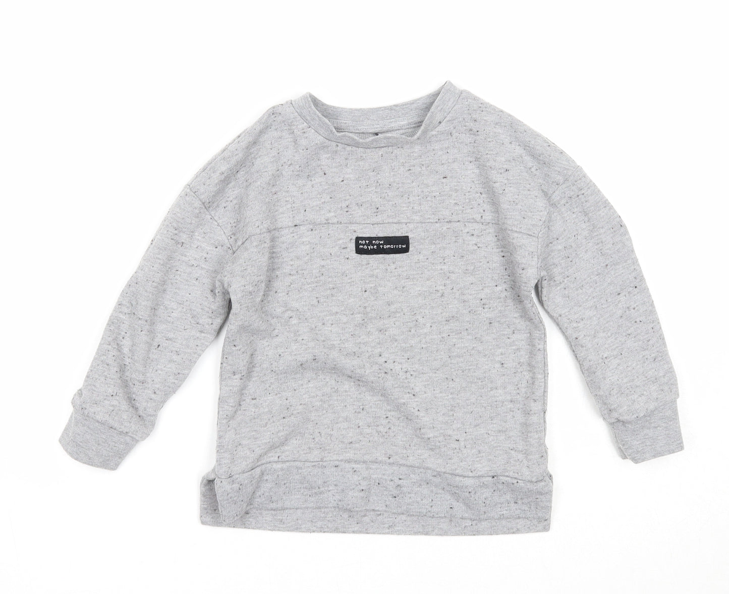 George Boys Grey Polyester Pullover Sweatshirt Size 2-3 Years Pullover