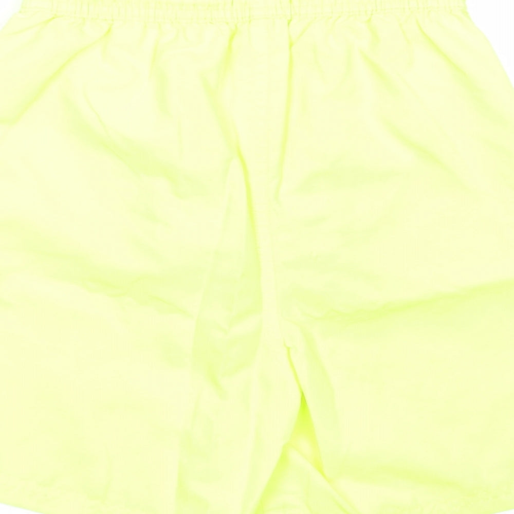 Cool Vibes Boys Yellow Polyester Sweat Shorts Size 10-11 Years Regular Drawstring - Swim Short
