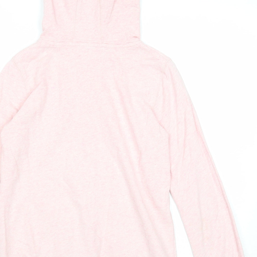NEXT Girls Pink Cotton Full Zip Hoodie Size 12 Years Zip