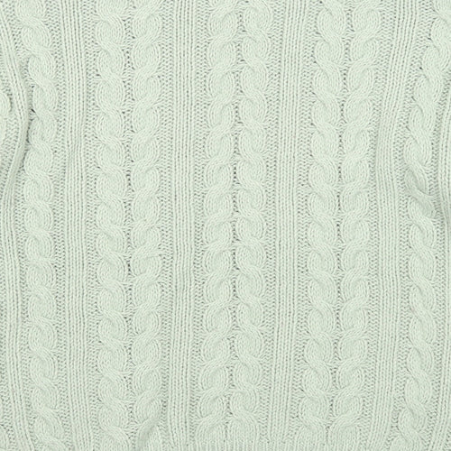 Atmosphere Womens Green Round Neck Acrylic Pullover Jumper Size 4