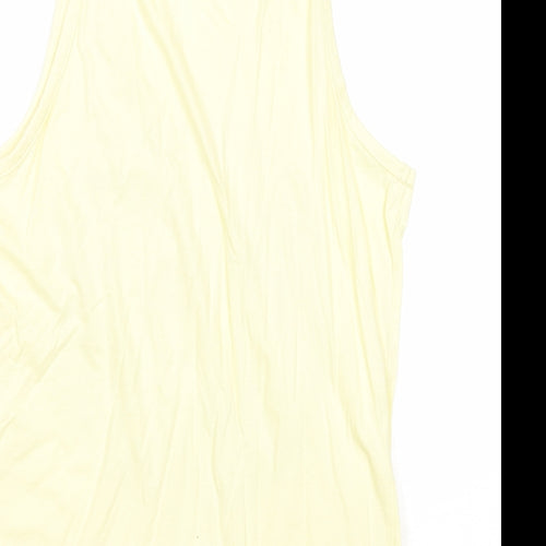 5th Shore Mens Yellow Cotton T-Shirt Size S Round Neck - Just Escaping