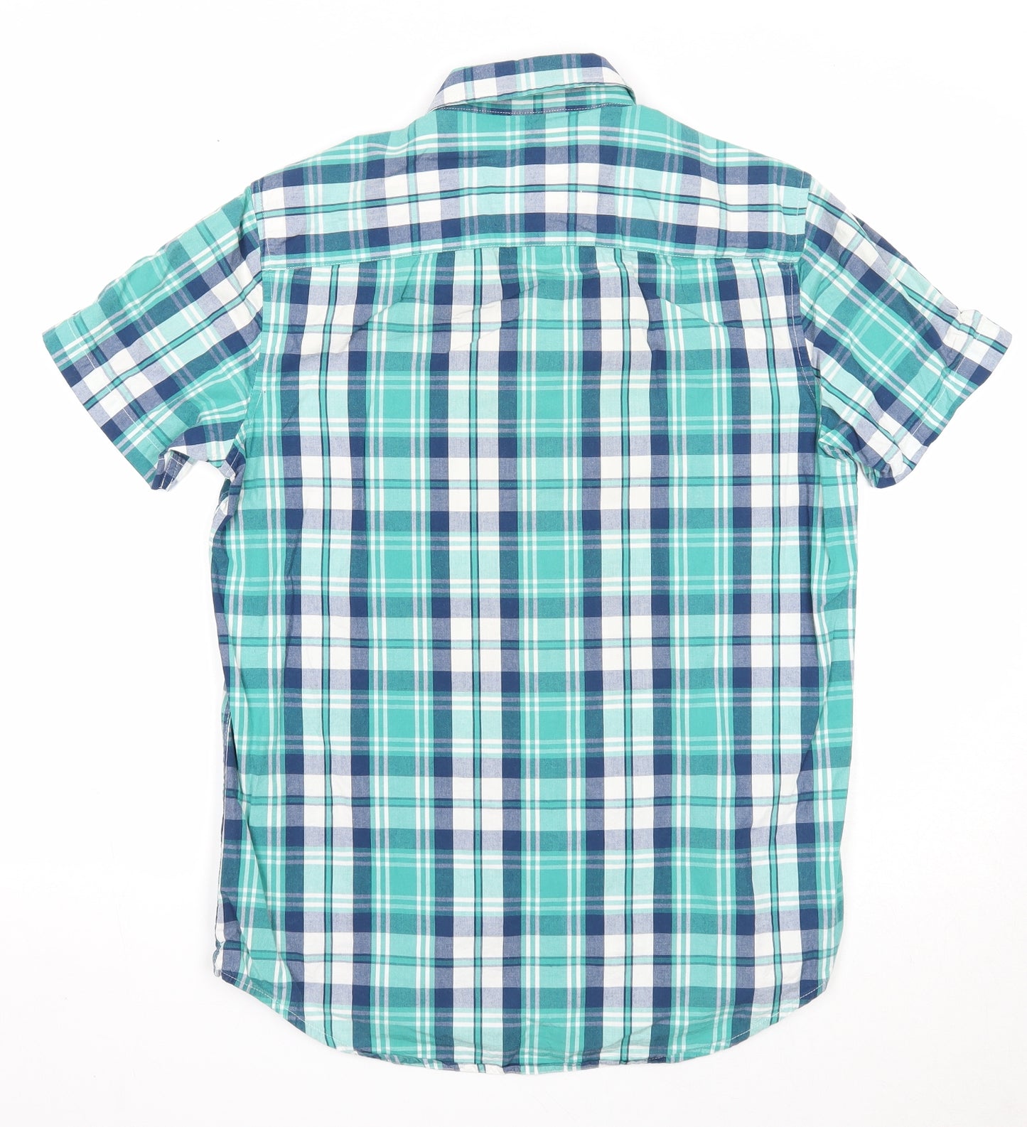 Cedar Wood State Mens Multicoloured Plaid Cotton Button-Up Size XS Collared Button