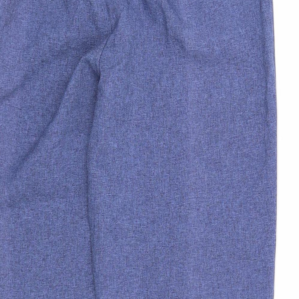 Emma Collection Womens Blue Polyester Trousers Size 10 Regular
