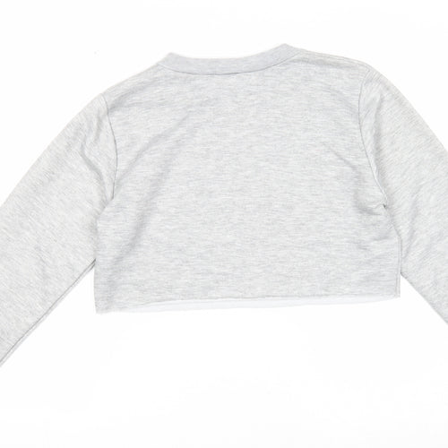 Boohoo Womens Grey Polyester Pullover Sweatshirt Size 10 Pullover - California
