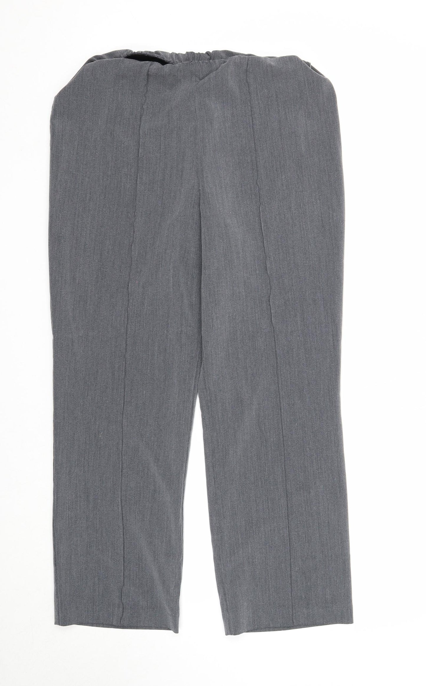 Bonmarché Womens Grey Polyester Trousers Size 12 Regular