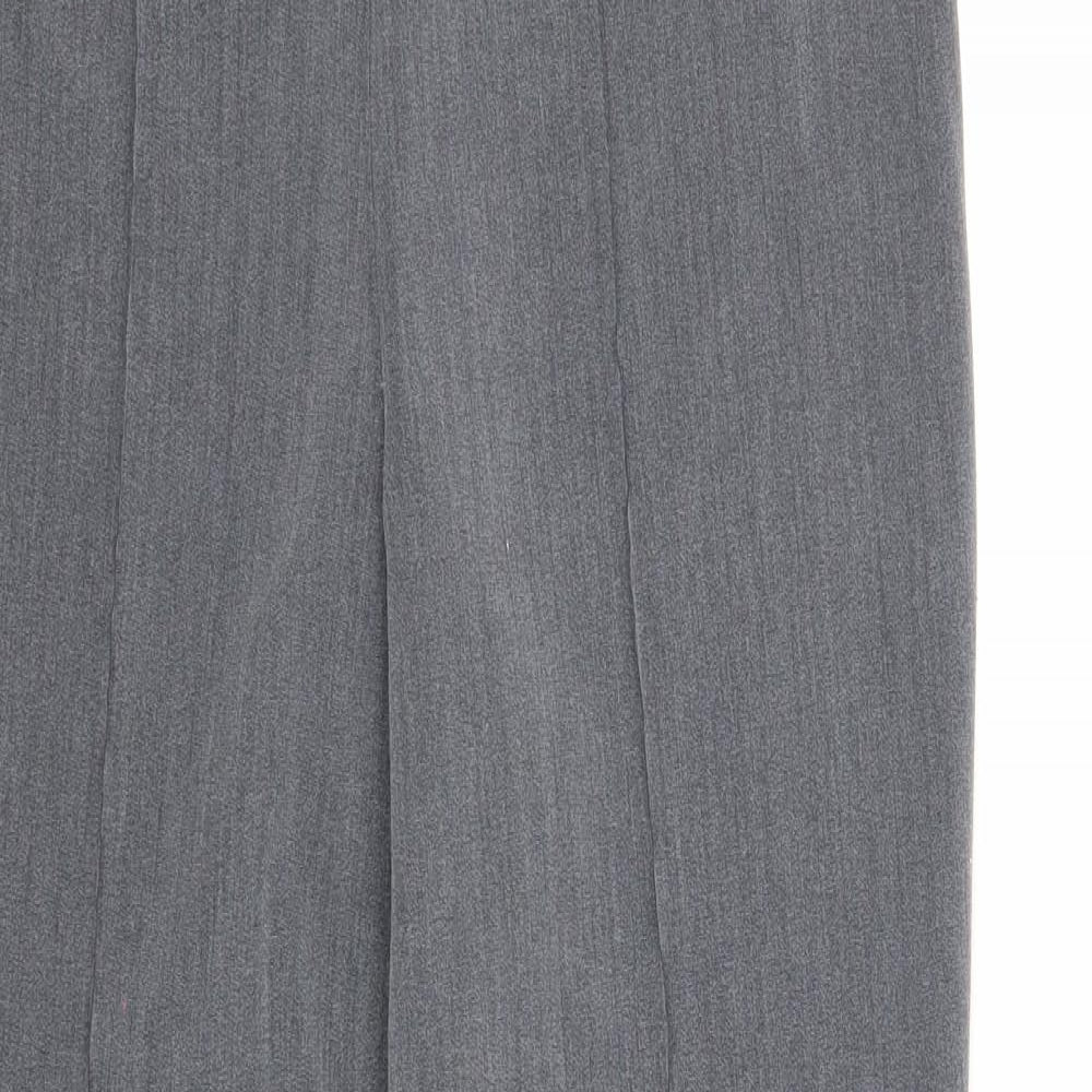 Bonmarché Womens Grey Polyester Trousers Size 12 Regular