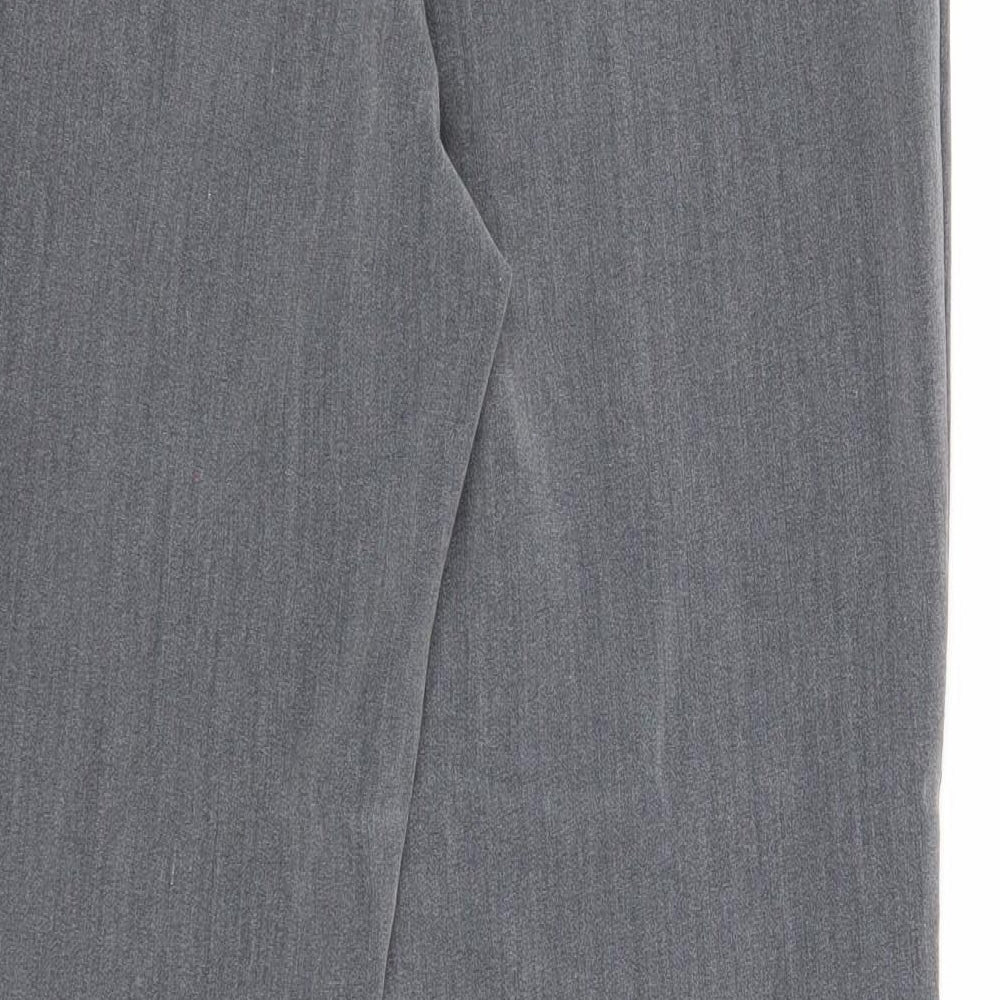 Bonmarché Womens Grey Polyester Trousers Size 12 Regular