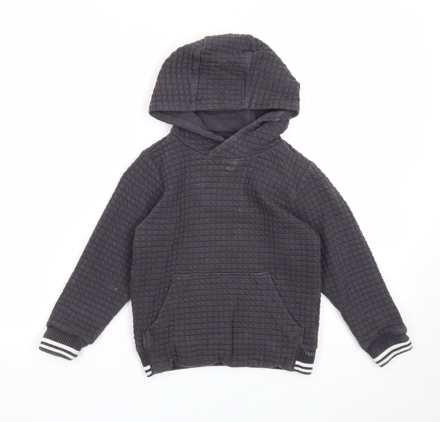 Nutmeg Boys Grey Cotton Pullover Hoodie Size 3-4 Years Pullover
