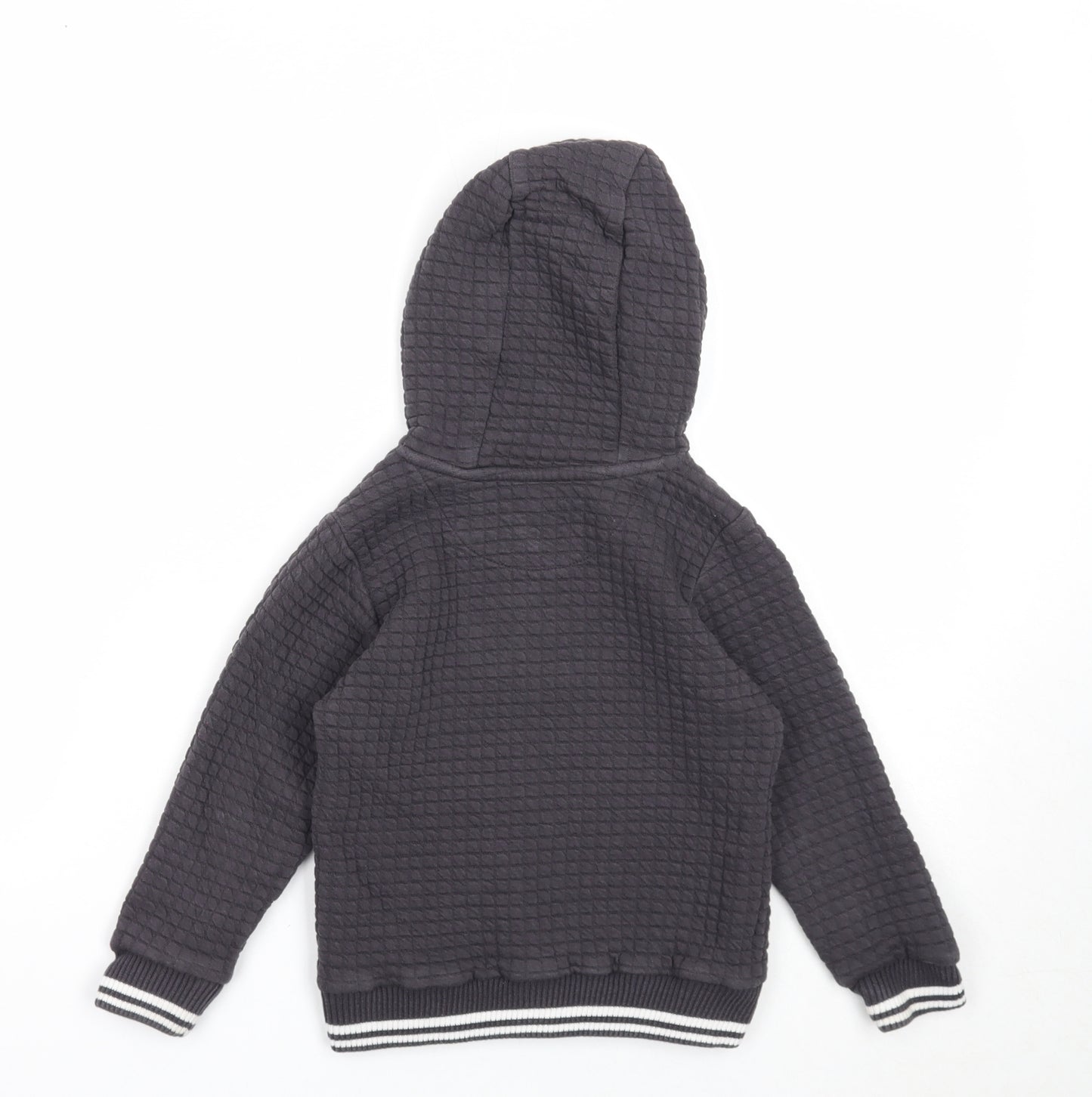 Nutmeg Boys Grey Cotton Pullover Hoodie Size 3-4 Years Pullover