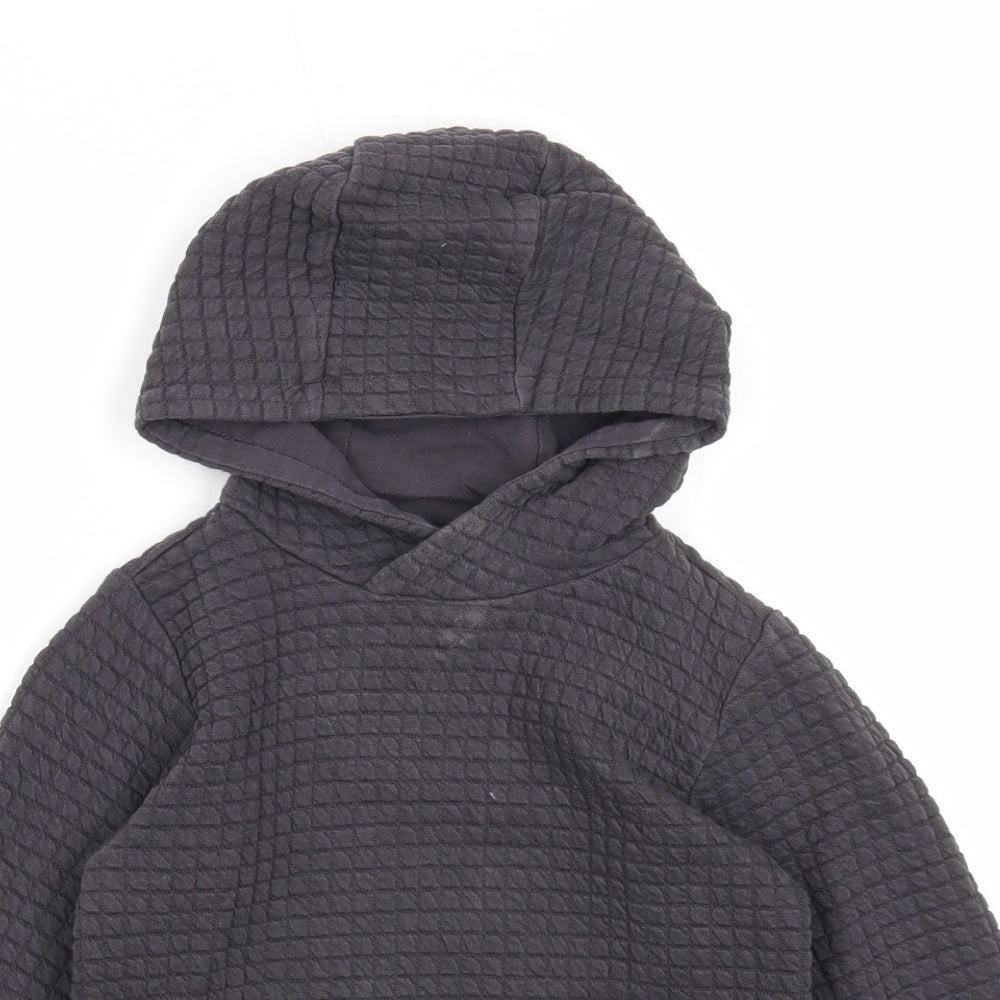 Nutmeg Boys Grey Cotton Pullover Hoodie Size 3-4 Years Pullover