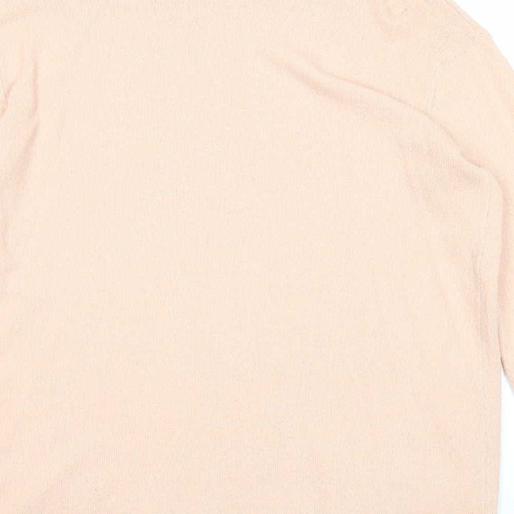 Dorothy Perkins Womens Pink Round Neck Acrylic Pullover Jumper Size 14