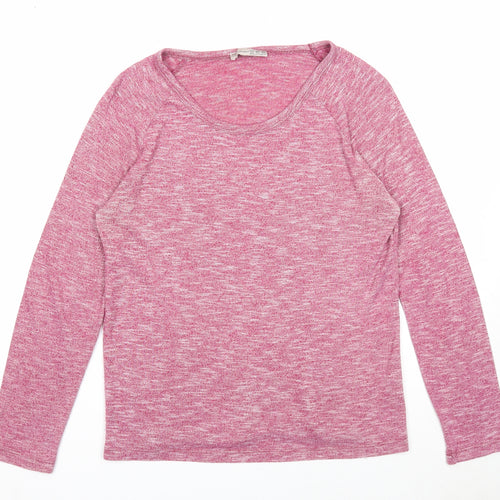 Atmosphere Womens Pink Boat Neck Polyester Pullover Jumper Size 12