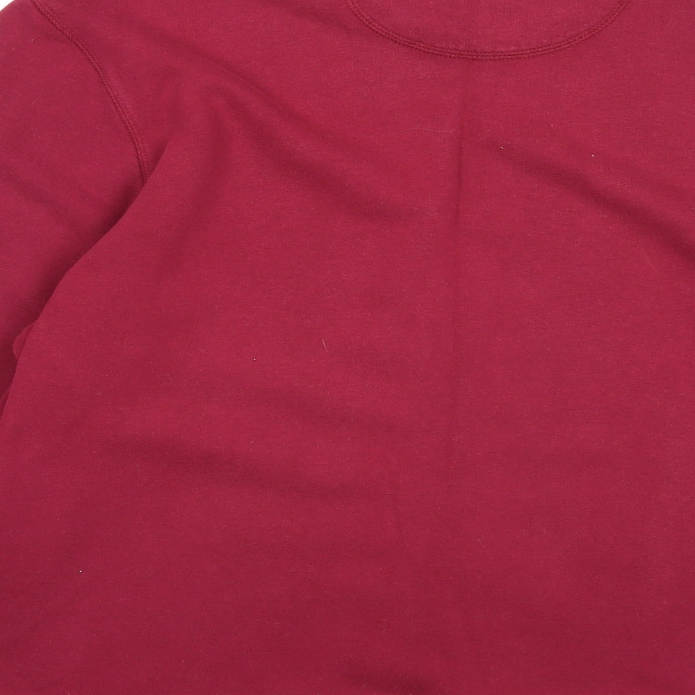 Marks and Spencer Mens Purple Cotton Pullover Sweatshirt Size L