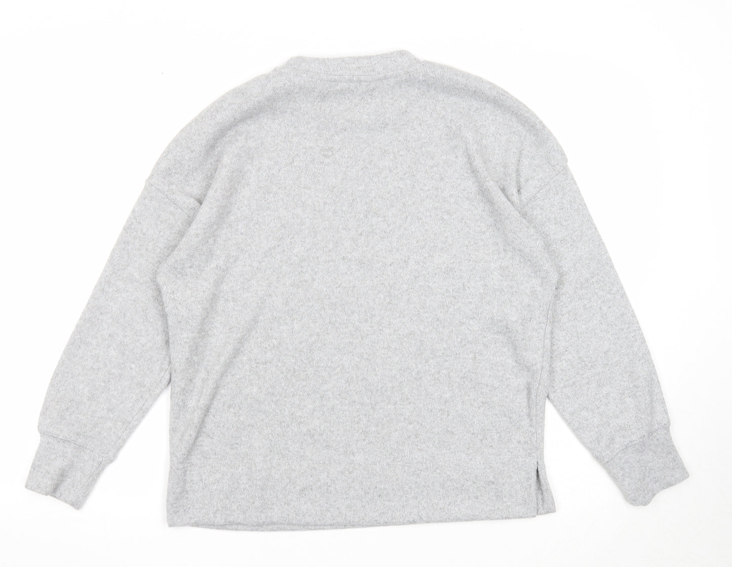 F&F Womens Grey Round Neck Polyester Pullover Jumper Size 10 - Star