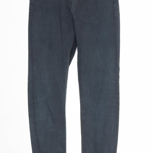 Topshop Womens Blue Cotton Skinny Jeans Size 28 in L32 in Regular Zip