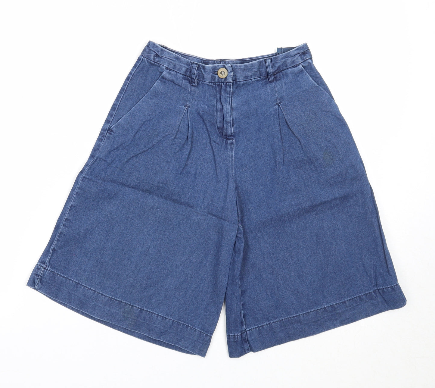 NEXT Girls Blue Cotton Bermuda Shorts Size 6 Years Regular