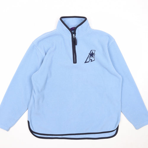 Henbury Mens Blue Polyester Pullover Sweatshirt Size S - Allstars