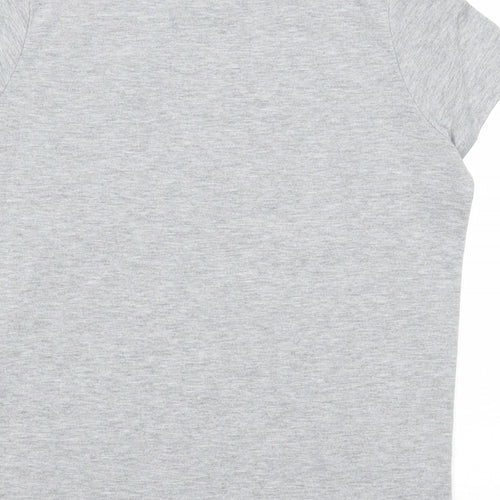 Miss Selfridge Womens Grey Polyester Basic T-Shirt Size 8 Round Neck - Mon Amie