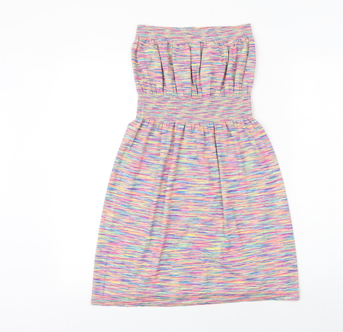 Primark Womens Multicoloured Geometric Polyester A-Line Size S Off the Shoulder Pullover