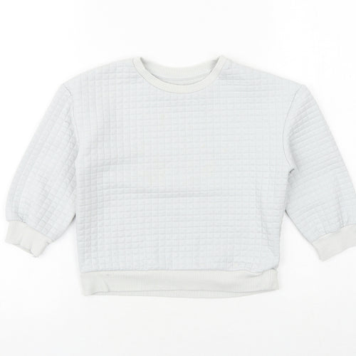 Matalan Boys Grey Cotton Pullover Sweatshirt Size 3-4 Years Pullover