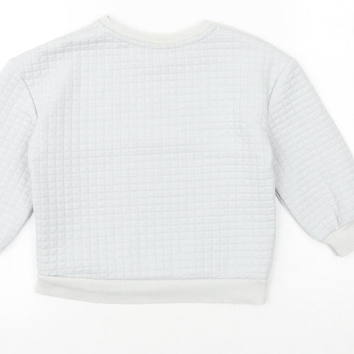 Matalan Boys Grey Cotton Pullover Sweatshirt Size 3-4 Years Pullover