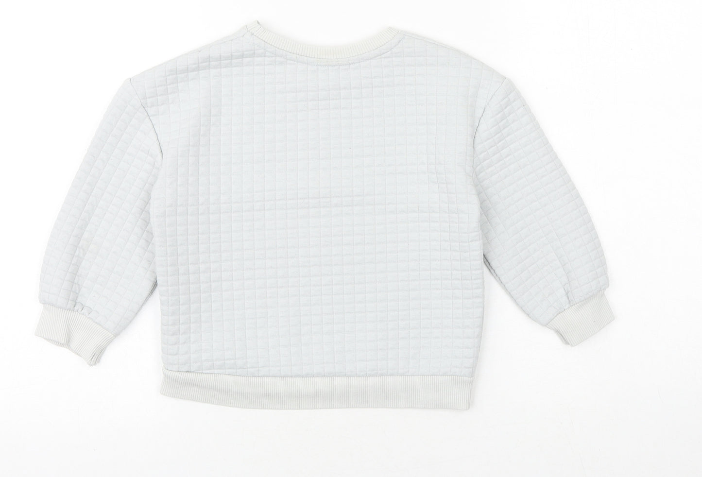 Matalan Boys Grey Cotton Pullover Sweatshirt Size 3-4 Years Pullover