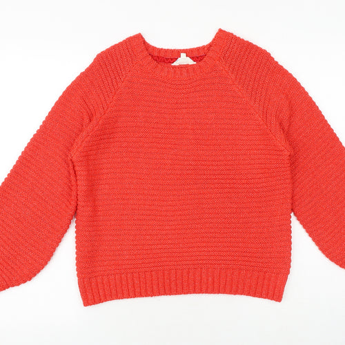 Falmer heritage Womens Red Round Neck Acrylic Pullover Jumper Size M