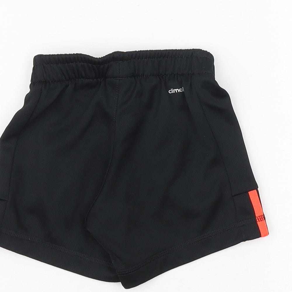 adidas Baby Black Polyester Cropped Trousers Size 18-24 Months Pullover - Shorts