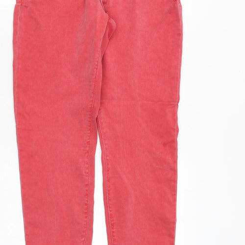 YESYES Womens Pink Cotton Skinny Jeans Size 10 Regular Zip