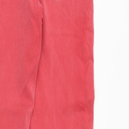 YESYES Womens Pink Cotton Skinny Jeans Size 10 Regular Zip