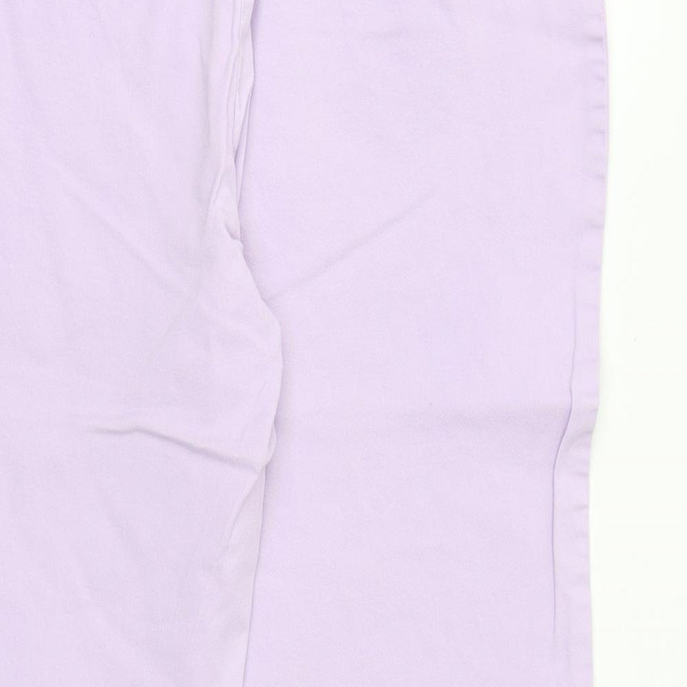 E-vie Womens Purple Polyester Skimmer Shorts Size 12 Regular Zip