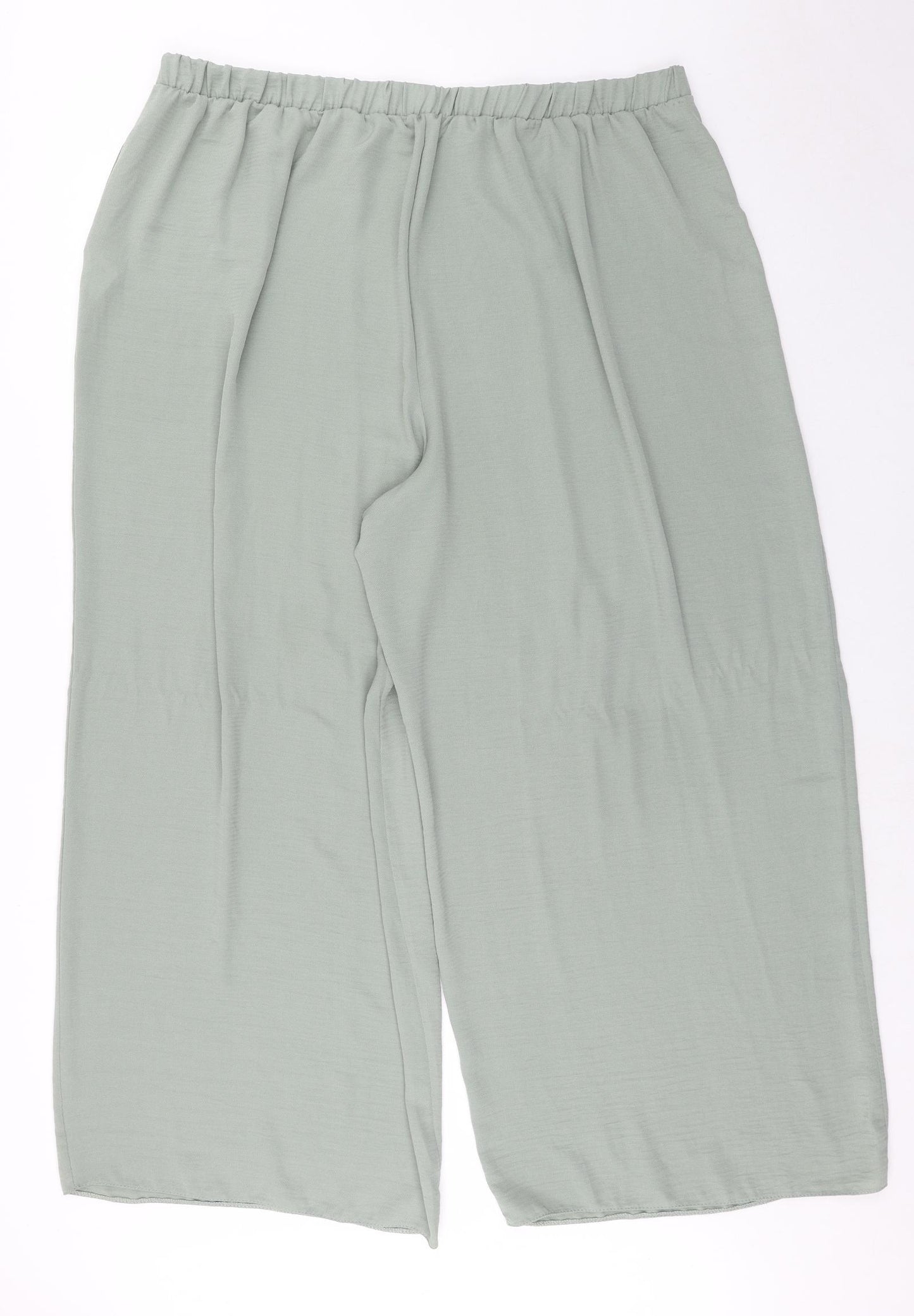 New Look Womens Green Polyester Trousers Size 24 Regular