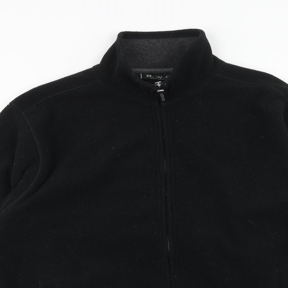 RWC Shop Mens Black Jacket Size M Zip