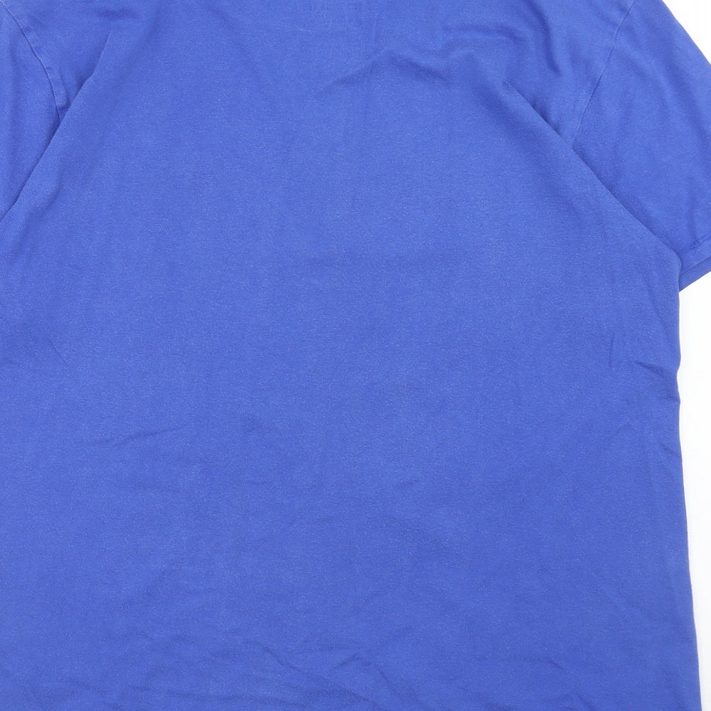 Nike Mens Blue Cotton T-Shirt Size M Round Neck - Just Do It