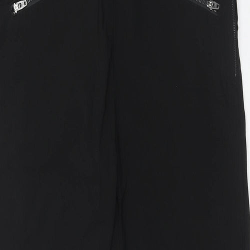 Soft B Womens Black Viscose Trousers Size 10 Regular Zip