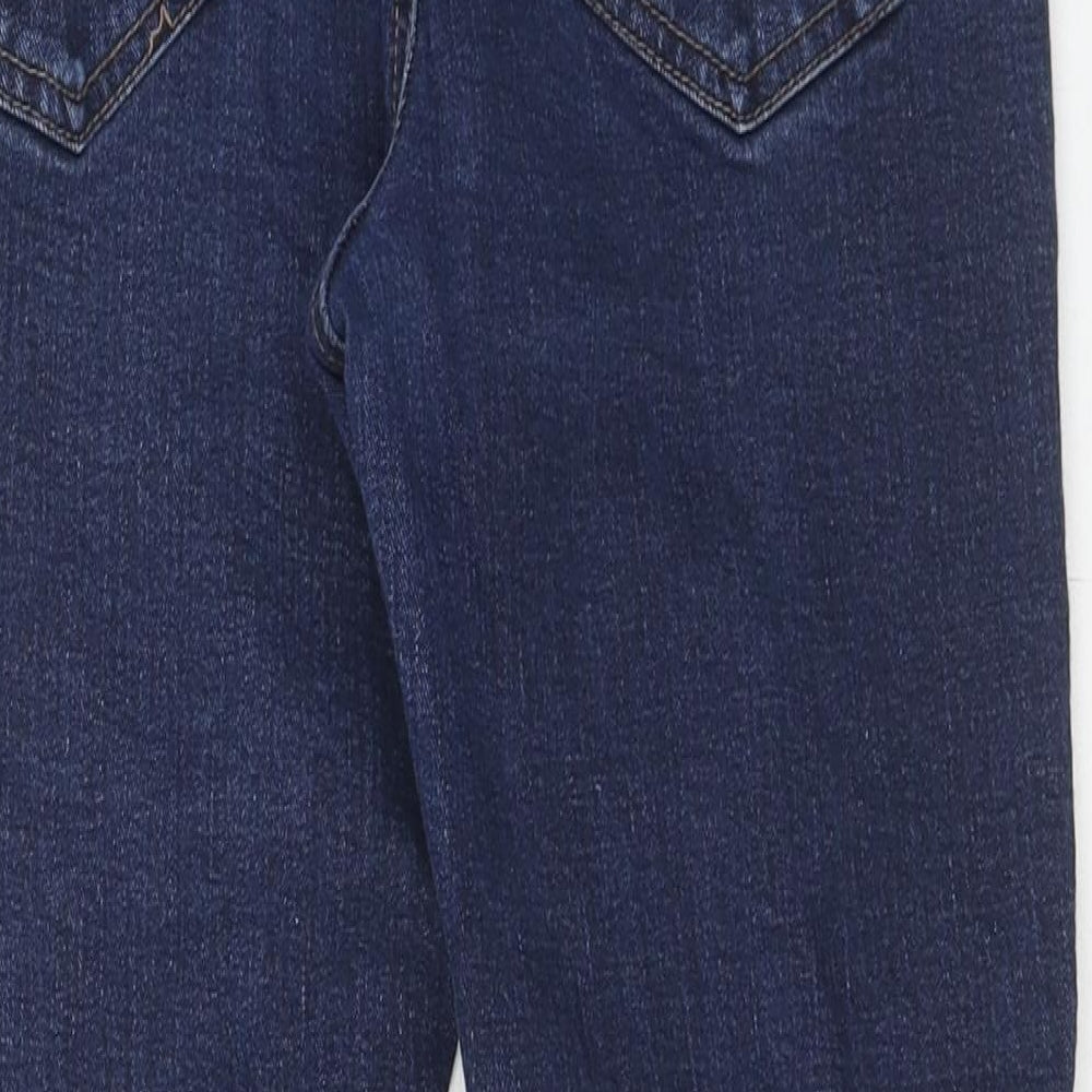 New Look Womens Blue Cotton Skinny Jeans Size 16 Regular Zip
