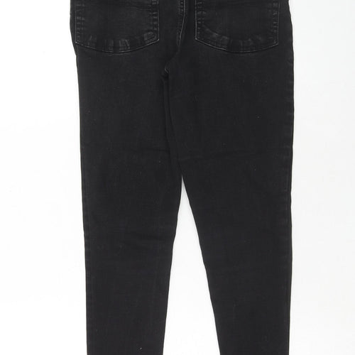 COLLUSION Womens Black Cotton Skinny Jeans Size 28 in L28 in Regular Zip