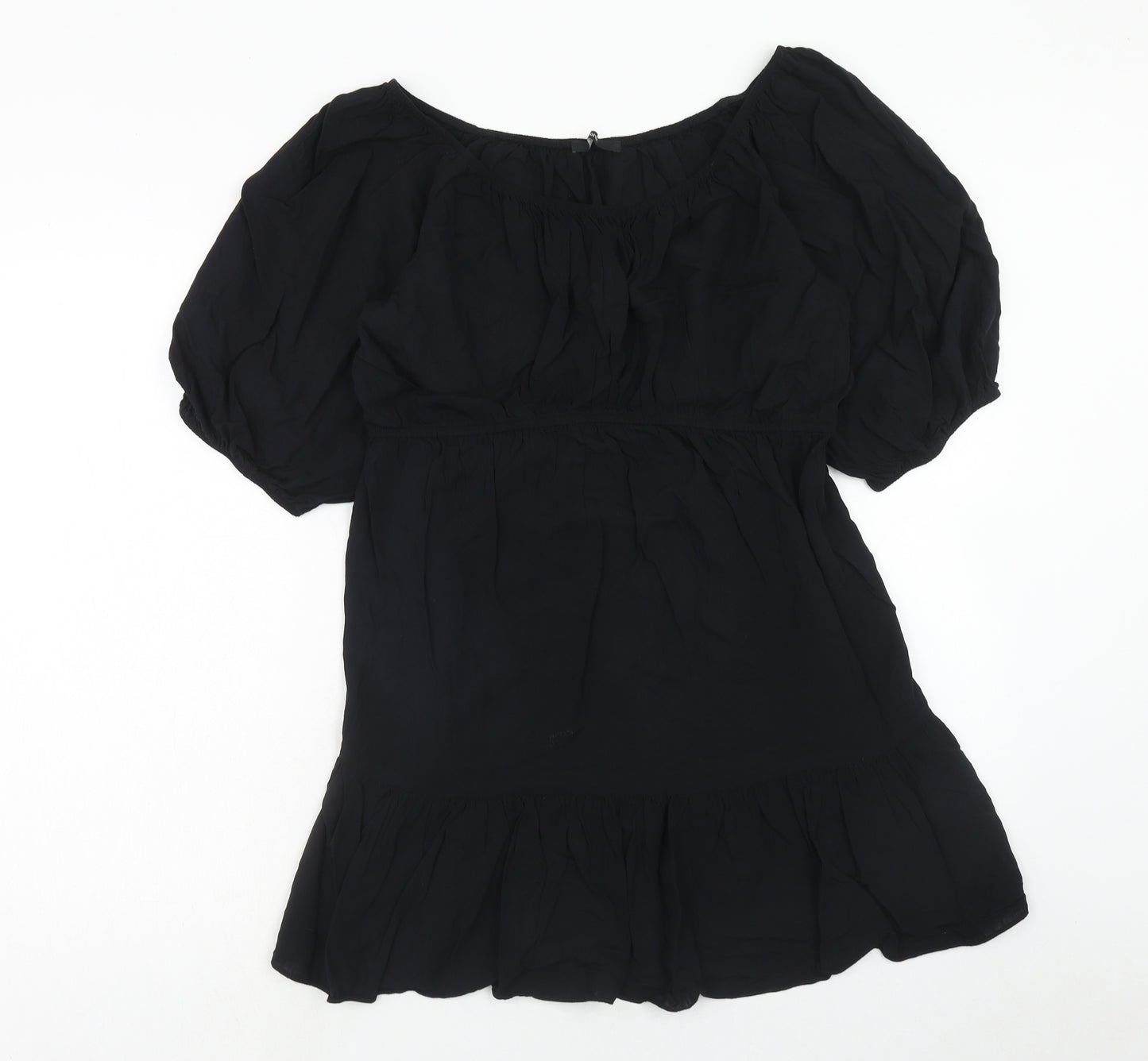 George Womens Black Viscose A-Line Size 16 Off the Shoulder Pullover