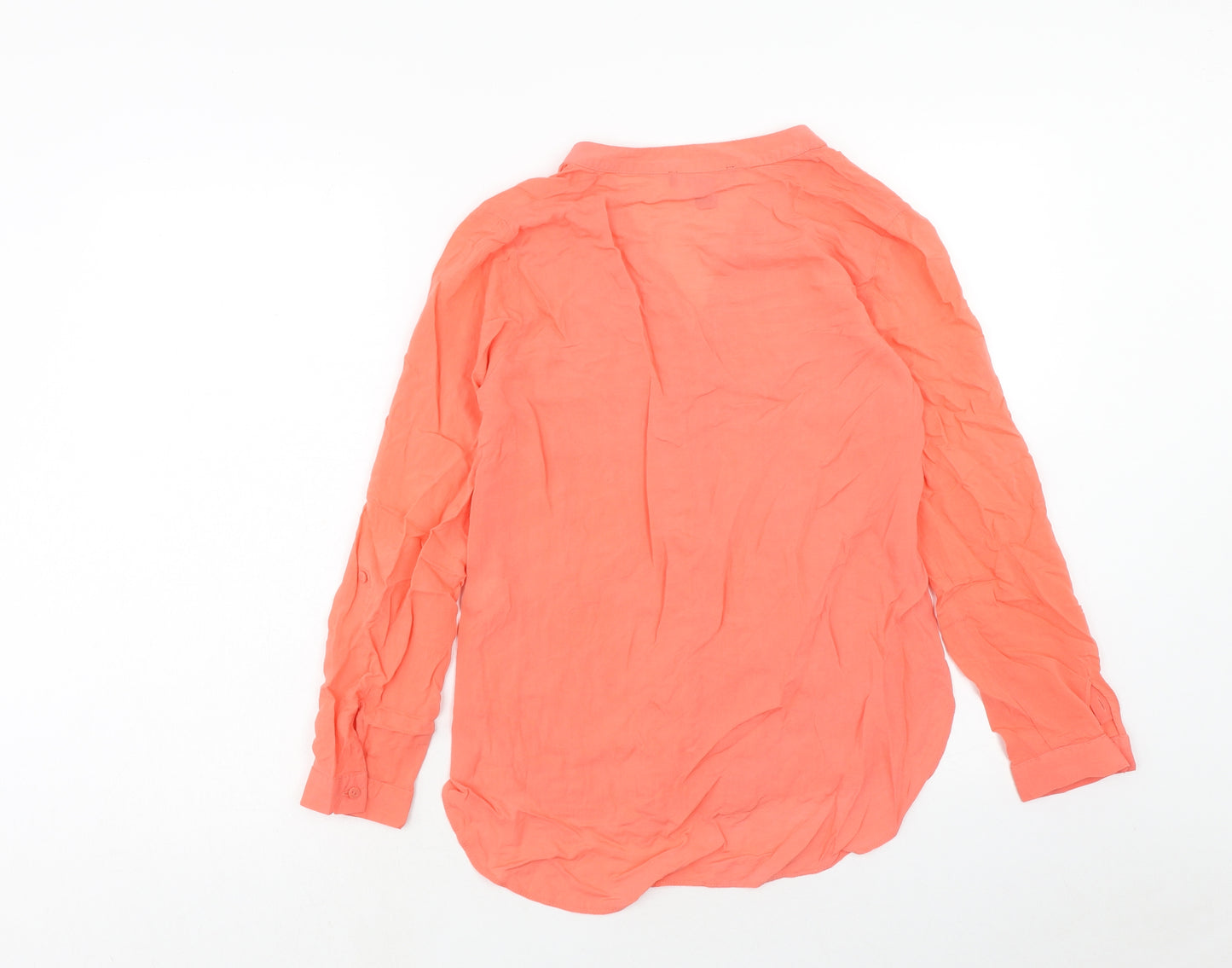 Atmosphere Womens Pink Viscose Basic Blouse Size 6 V-Neck