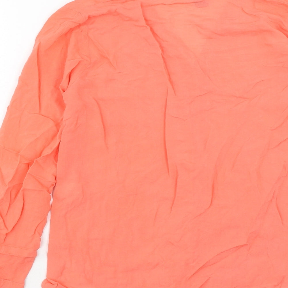 Atmosphere Womens Pink Viscose Basic Blouse Size 6 V-Neck