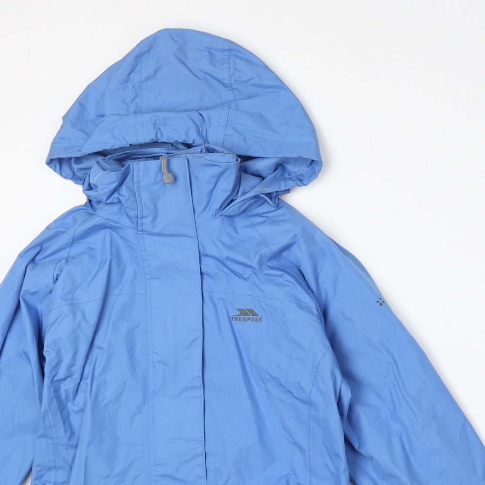 Trespass Womens Blue Windbreaker Jacket Size XS Zip