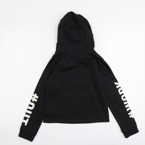 Moinoti Girls Black Polyester Pullover Hoodie Size 7-8 Years Pullover