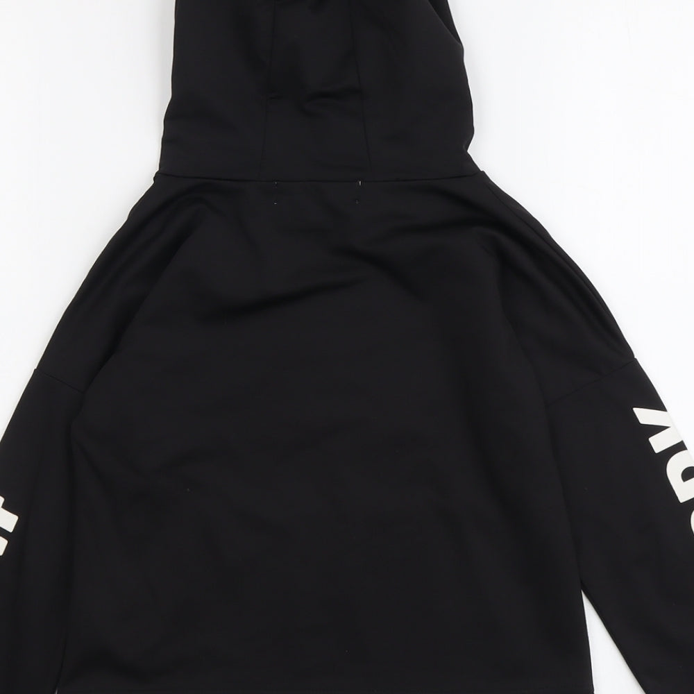 Moinoti Girls Black Polyester Pullover Hoodie Size 7-8 Years Pullover