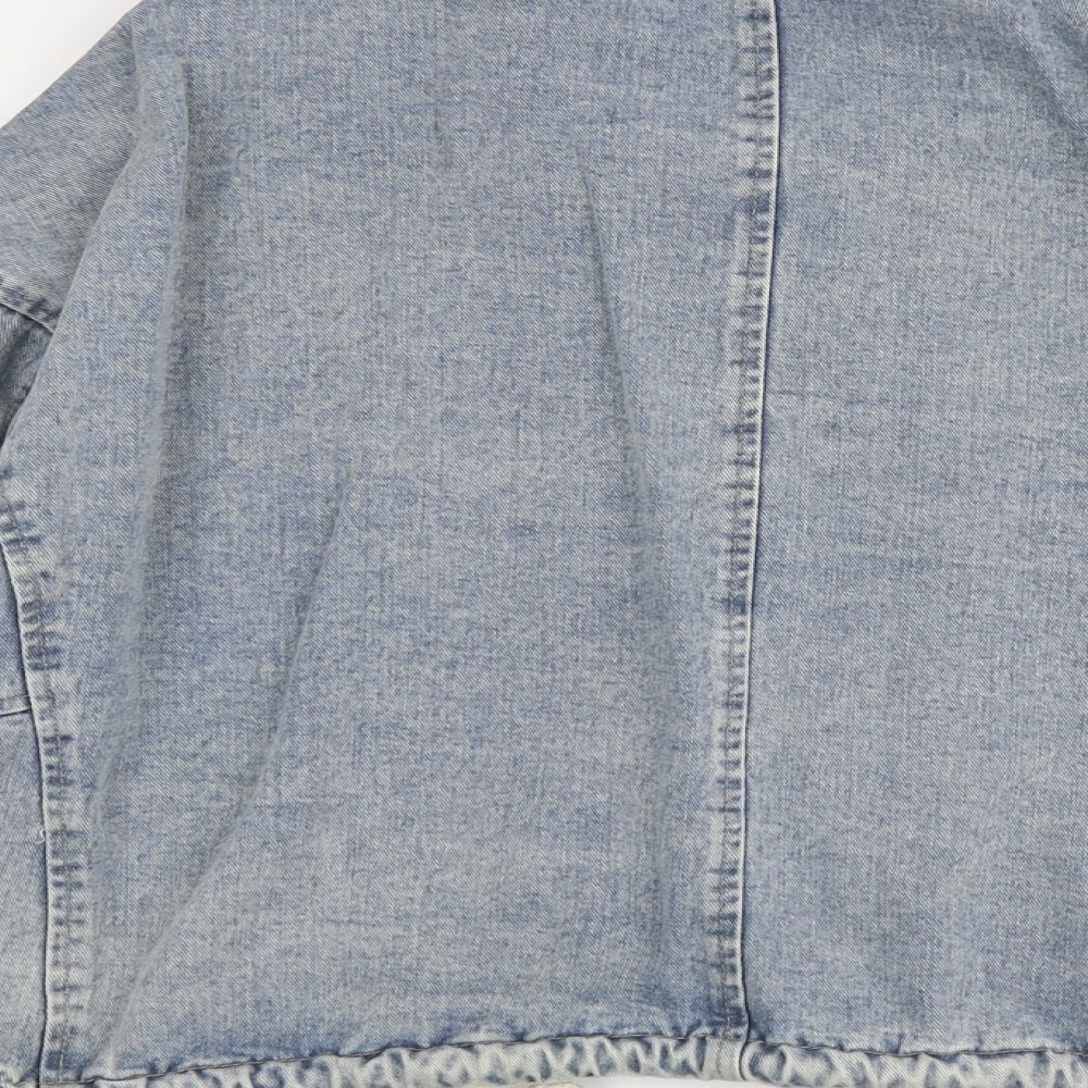 Flamant Rose Womens Blue Jacket Size S Zip