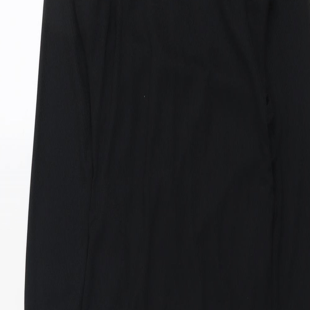 I SAW IT FIRST Womens Black Polyester Shift Size 12 V-Neck Pullover